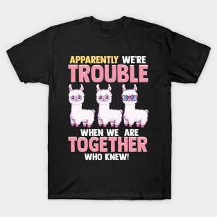 Cute Apparently We're Trouble When We Are Together T-Shirt